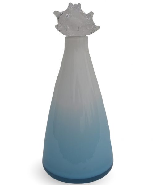 Glazen Urn – Anemoon licht blauw I wit HL1601
